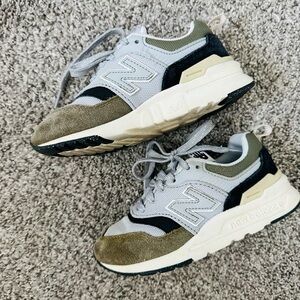 Toddler boy New Balance shoes.